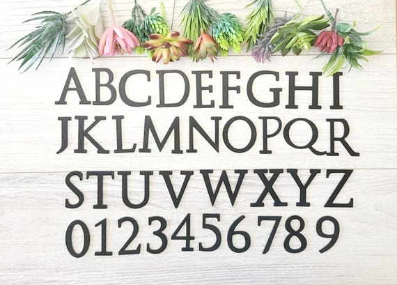 2" modern mailbox numbers | metal address numbers and letters | home address letters | street name letters | contemporary letters