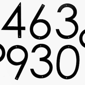 Modern Address Numbers Single Digit House Numbers Metal - Etsy