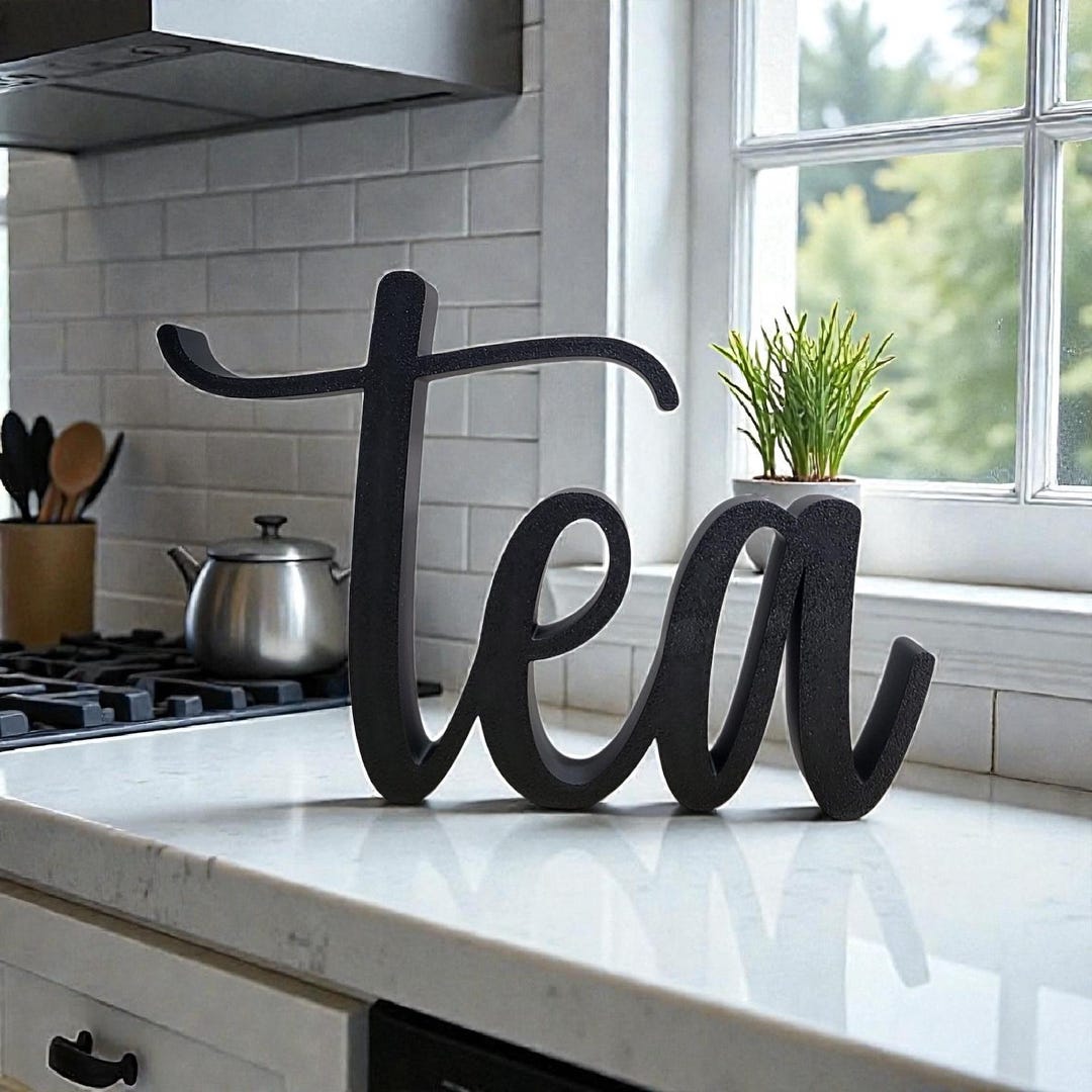 Freestanding Tea Sign | Coffee and Tea Bar Sign | Tea Lover Gift ...