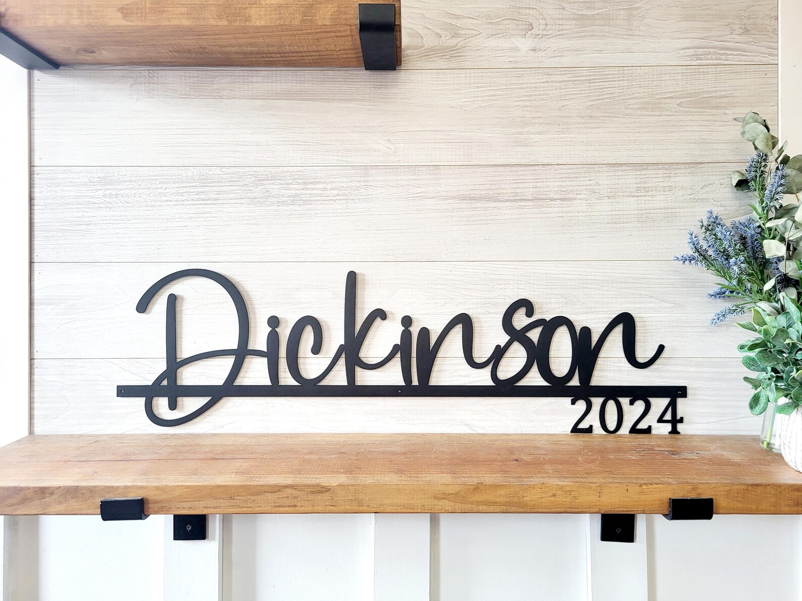 Personalized Family Name Sign | Anniversary Gift | Metal Last Name Sign ...