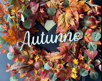 Buon Autunno Sign Happy Fall Sign Italian Fall Sign Metal Autunno Sign