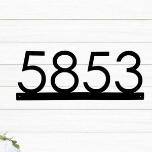 Metal House Number Sign | Home Address Sign | Horizontal Address Sign | Address Number Sign | Metal Address Sign | Metal Address Numbers |