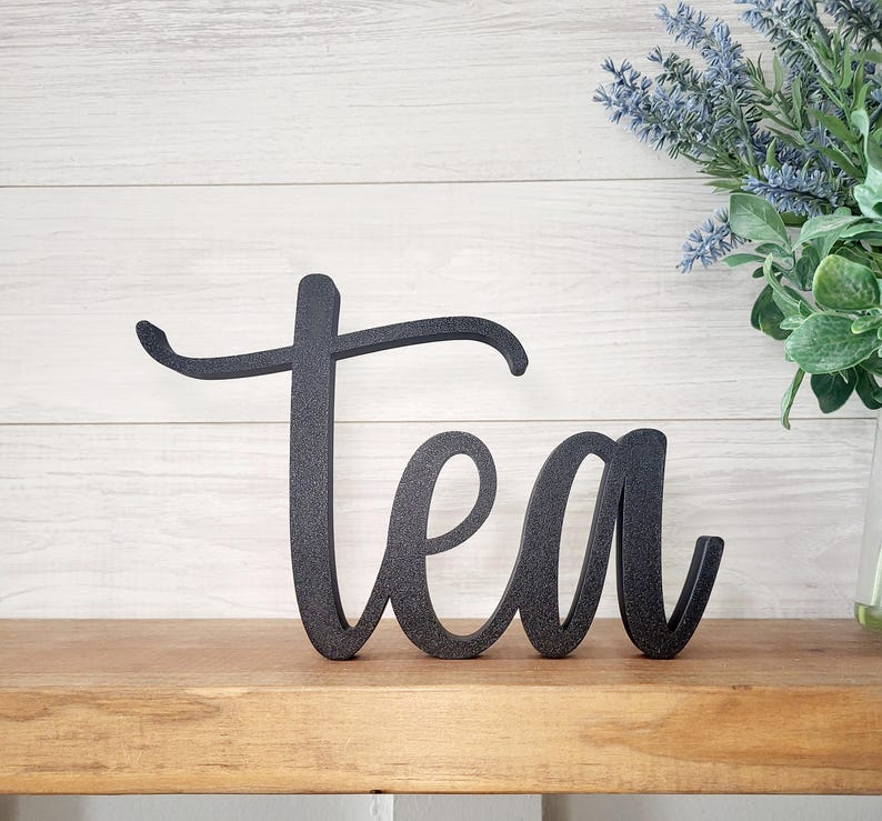 Freestanding Tea Sign | Coffee and Tea Bar Sign | Tea Lover Gift ...