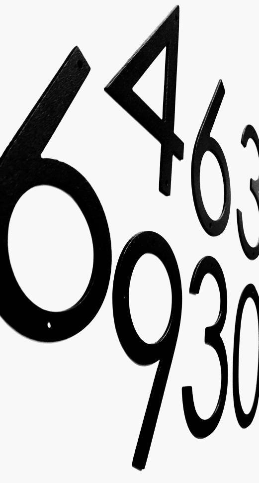 Modern Address Numbers Single Digit House Numbers Metal | Etsy
