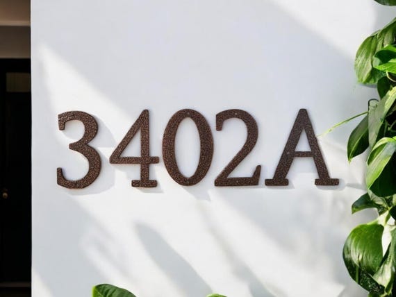 4" roman mailbox numbers | metal address numbers and letters | home address letters | street name letters | modern contemporary letters
