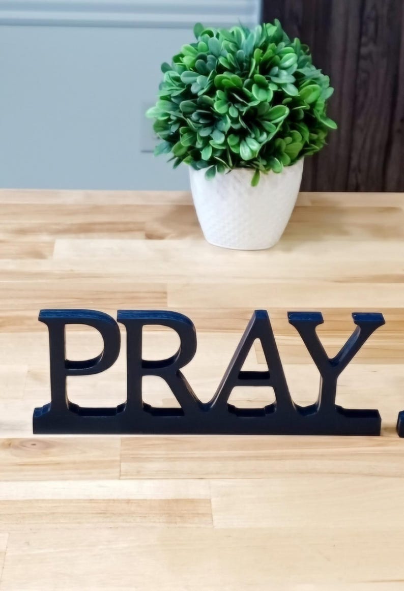 Freestanding Pray Sign | Prayer Sign | Religious Decor | Peace and ...