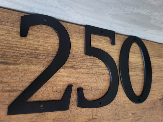 3" Modern Mailbox Numbers | Metal Address Numbers and Letters | Home Address Letters | Street Name Letters | Contemporary Letters