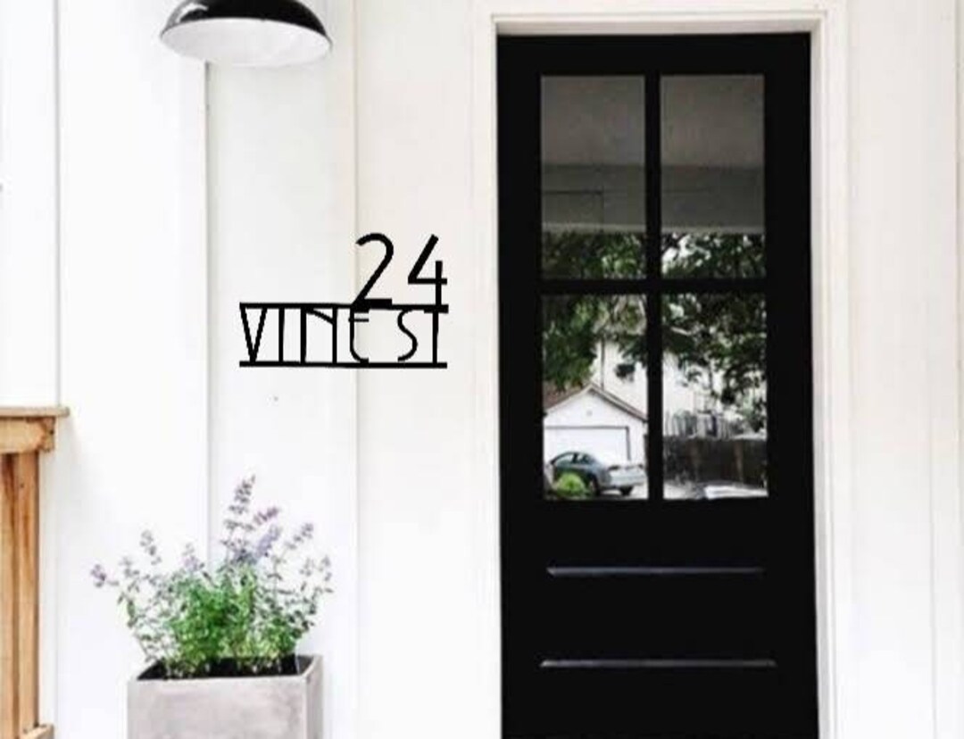 Personalzed Address Metal Sgn Custom Metal Wall Sgn House - Etsy