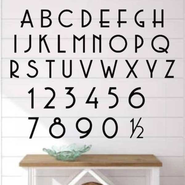 5" modern mailbox numbers | metal address numbers and letters | home address letters | street name letters | contemporary letters