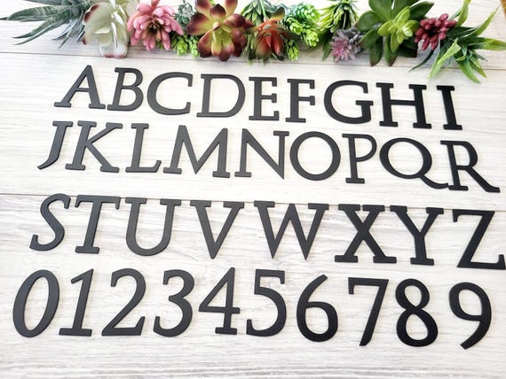 2" Roman Mailbox Numbers | Metal Address Numbers and Letters | Home Address Letters | Street Name Letters | Contemporary Letters