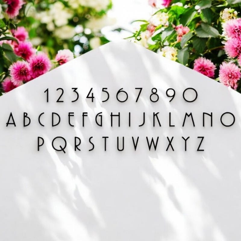 Modern House Letters - Etsy