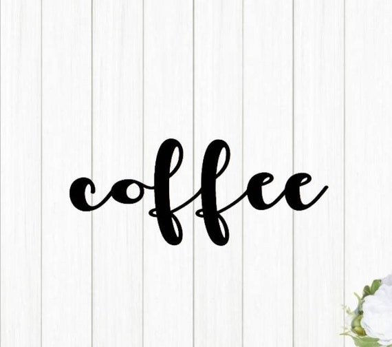 Coffee bar sign | kitchen decor | metal art | metal coffee bar sign | coffee lovers decor | rustic word art | housewarming or wedding gift