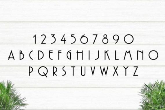 3.5" Modern Mailbox Numbers | Metal Address Numbers and Letters | Home Address Letters | Street Name Letters | Contemporary Letters