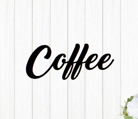 Coffee Bar Sign | Kitchen Decor | Metal Art | Metal Coffee Bar Sign | Coffee Lovers Decor | Rustic Word Art | Housewarming or Wedding Gift