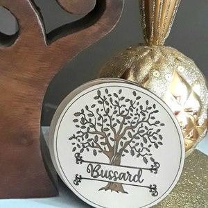 Engraved Drink Coasters | Wine Coasters | Family Tree Coasters | Family Name Coasters | Personalized Wedding Gift | Etched Wood Coasters