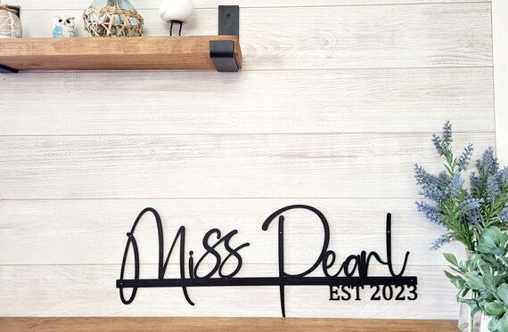 Personalized family name sign | anniversary gift | metal last name sign | family established sign | wall decor | wedding gift
