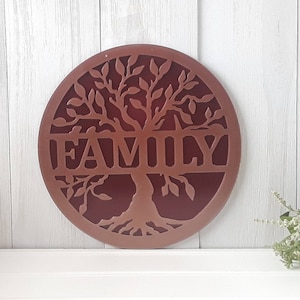 3D Family Tree Of Life Sign | Metal Wall Art | Family Sign | Personalized Wedding Gift | Anniversary | Wedding Venue Bridal Table Decor |