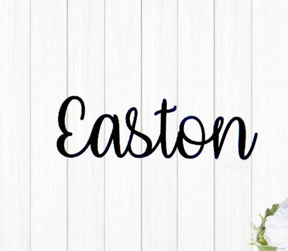 Kids room name sign babies  nursery room sign custom name sign nursery room decor kids room signs cursive word metal sign baby shower gift