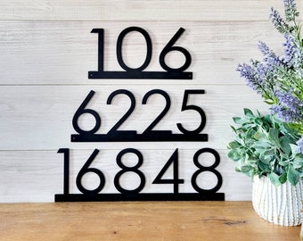Metal house number sign | home address sign | horizontal address sign | address number sign | metal address sign | metal address numbers |