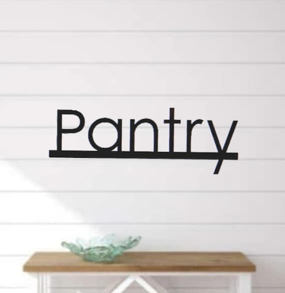 Pantry Sign | Metal Pantry Sign | Kitchen Pantry Sign | Modern Farmhouse Style Kitchen Sign |  Kitchen Decor | Custom Word sign