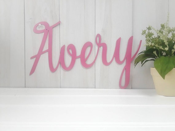 Baby nursery sign name sign family last kids baby name sign nursery wall decor baby name letters kids room name sign shower gift birthday