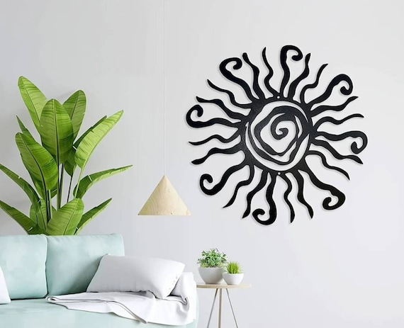 Wacky sun sign | wacky sun metal wall art | sun door hanger |  patio porch decor | outdoor decoration | sun home decor