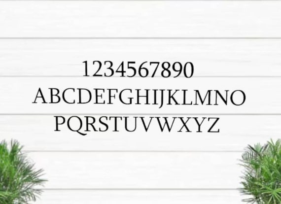 5" Roman Mailbox Numbers | Metal Address Numbers and Letters | Home Address Letters | Street Name Letters | Modern Contemporary Letters