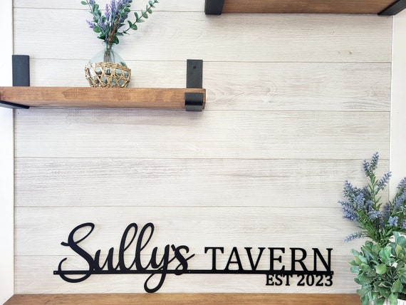 Personalized family name sign | anniversary gift | metal last name sign | family established sign | wall decor | wedding gift