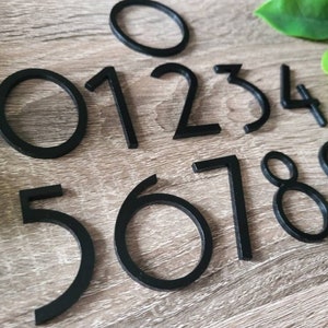 3.5&quot; Modern Mailbox Numbers | Acrylic Address Numbers and Letters | Home Address Letters | Street Name Letters | Contemporary Letters