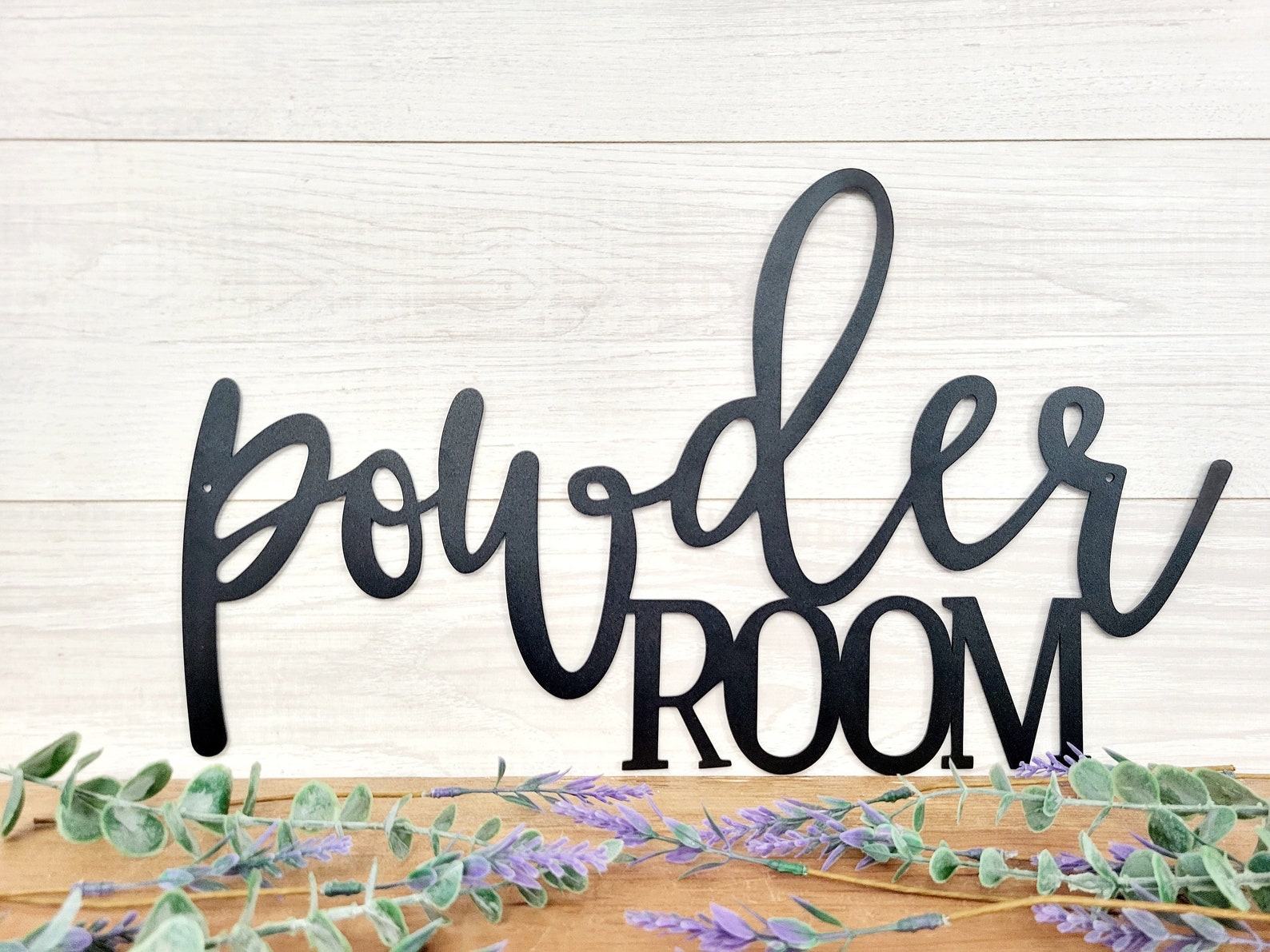 Powder Room Logos Powder Room Sign Metal Powder Room Sign Bathroom Decor Restroom Decor ...