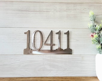 Metal House Number Sign | Home Address Sign | Horizontal Address Sign | Address Number Sign | Metal Address Sign | Metal Address Numbers |