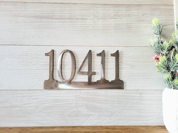Metal House Number Sign | Home Address Sign | Horizontal Address Sign | Address Number Sign | Metal Address Sign | Metal Address Numbers |