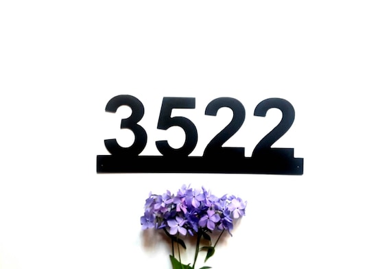 Metal House Number Sign | Home Address Sign | Horizontal Address Sign | Address Number Sign | Metal Address Sign | Metal Address Numbers |