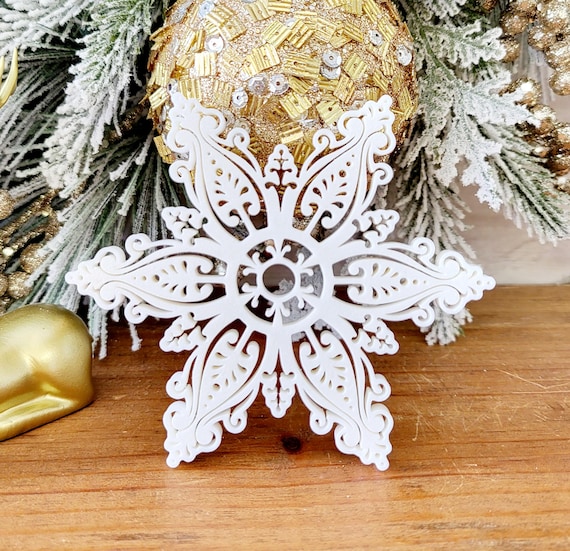 Freestanding Snowflake Sign | Winter Sign | Winter Decor | 3/4 Inch Thick Snowflake Sign | Fireplace Mantle Sign | Ski Lodge Decor