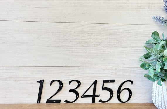3" Modern Mailbox Numbers | Metal Address Numbers and Letters | Home Address Letters | Street Name Letters | Contemporary Letters