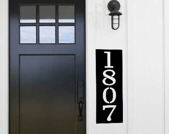 Large vertical address sign | house number sign | industrial digit sign | home address | outdoor sign | metal art | house numbers |