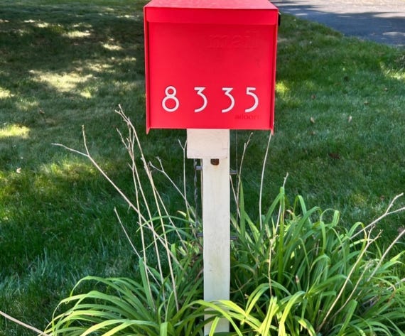 3.5" Modern Mailbox Numbers | Metal Address Numbers and Letters | Home Address Letters | Street Name Letters | Contemporary Letters