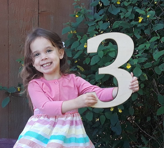 Three Birthday Sign 3 Photo Prop For Photo Shoot for Babies Baby 3 Year Old Birthday Sign Wooden Number Three Sign Photographer Prop Wood