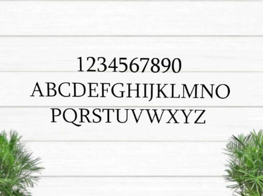 3 Modern Mailbox Numbers Address Numbers and Letters Home Address