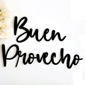Buen provecho sign | buen provecho metal sign | enjoy your meal | homemade mexican style | spanish kitchen decor