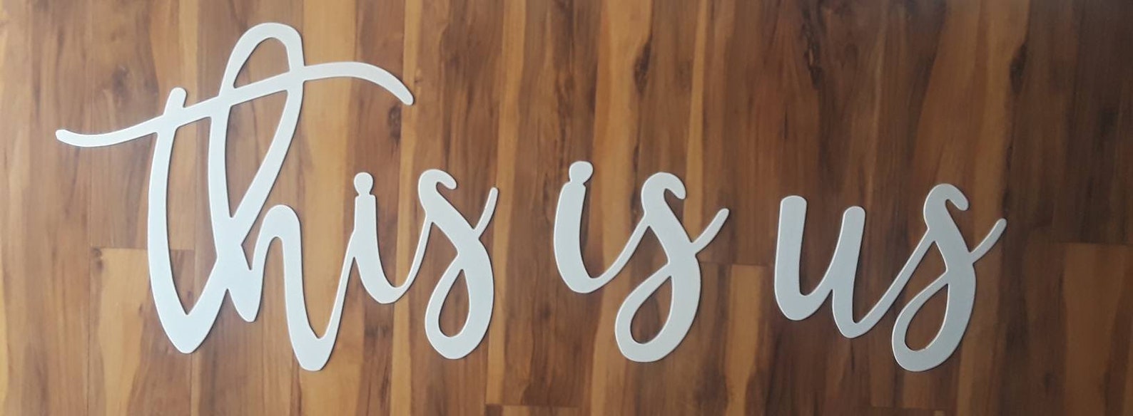 This is Us Metal Sign 3 Separate Words This is Us Words Etsy