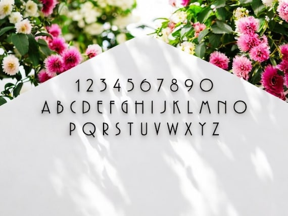 2 inch modern mailbox numbers | metal address numbers and letters | home address letters | street name letters | contemporary letters