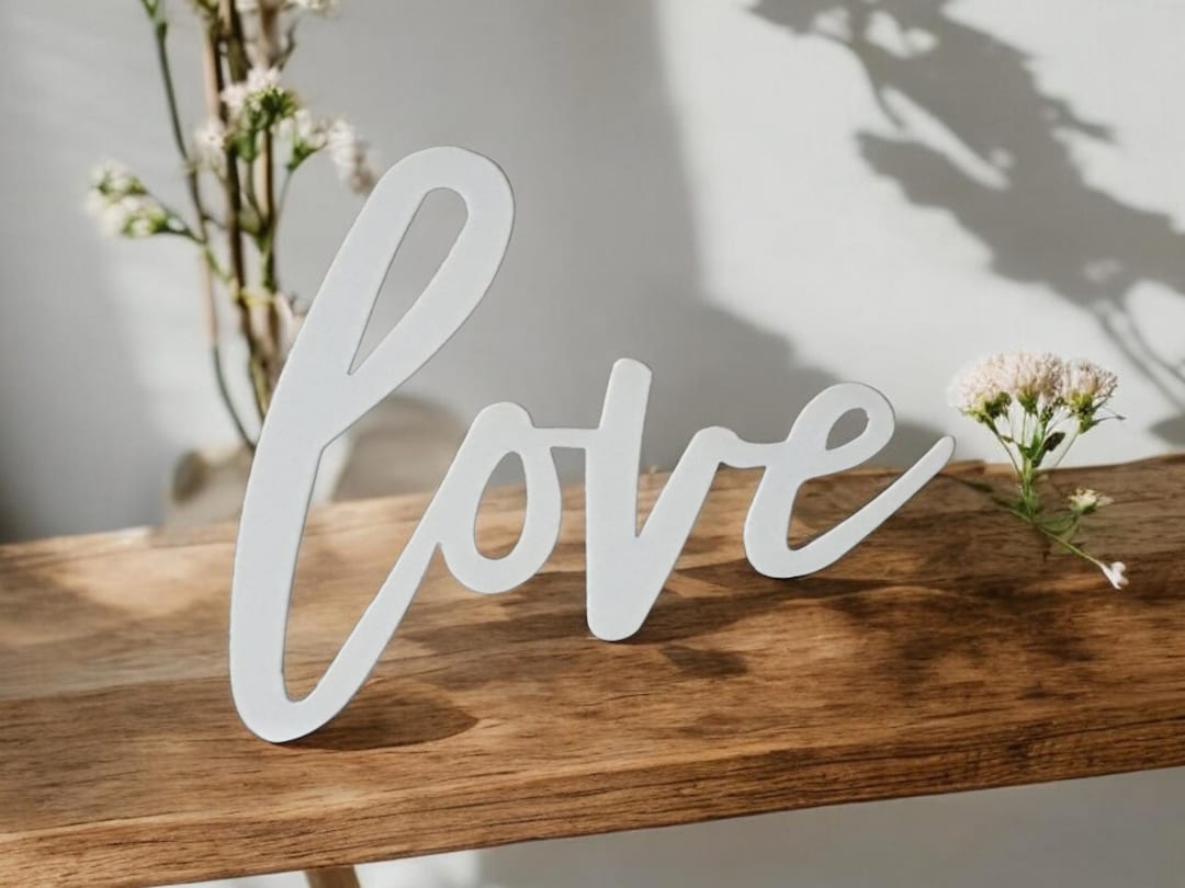 Freestanding Love Sign | Modern Farmhouse Love Sign | Minimalist Decor ...