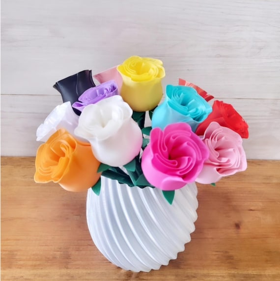 Forever Rose's | 3D Printed Rose | Eternal Roses | Everlasting Flowers | Valentines Day Gift | Anniversary  Keepsake | Mothers Day Gift