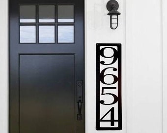 Large vertical address sign | house number sign | industrial digit sign | home address | outdoor sign | metal art | house numbers |