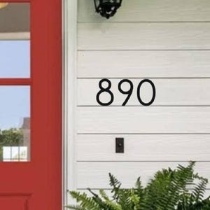 3.5&quot; Modern Mailbox Numbers | Metal Address Numbers and Letters | Home Address Letters | Street Name Letters | Contemporary Letters