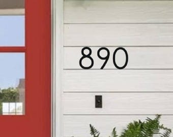 3.75" Modern Mailbox Numbers | Metal Address Numbers and Letters | Home Address Letters | Street Name Letters | Contemporary Letters