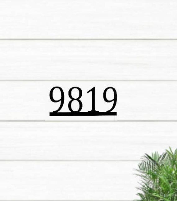 Metal House Number Sign | Home Address Sign | Horizontal Address Sign | Address Number Sign | Metal Address Sign | Metal Address Numbers