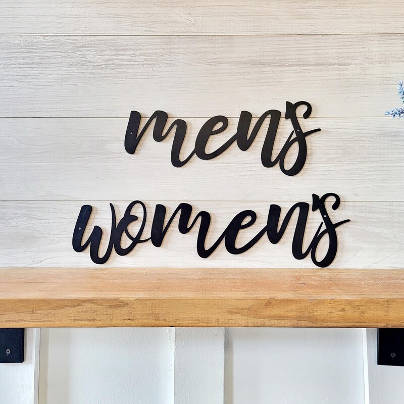 Men and Women Bathroom Signs - Etsy