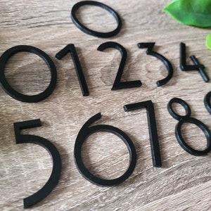 2.5 inch art deco house or mailbox post numbers letters 2.5&quot; black acrylic letters and numbers